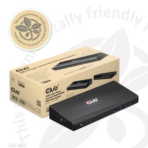 CLUB3D CSV-1562 Dockingstation, USB 3.2 Gen 1 (3.1 Gen 1) Typ-C, schwarz