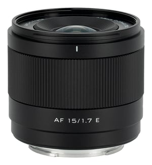 VILTROX AF 15 mm F1.7 Air spegellös vidvinkelobjektiv, svart