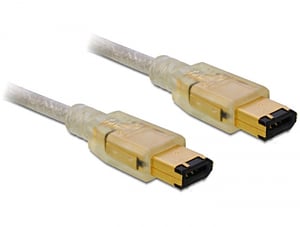 DeLOCK FireWire A/A, 3,0 m, grau