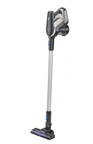Clatronic BS 1312 A Upright Vacuum Cleaner AC/Battery-Powered Dry HEPA Bagless Black, Blue, Silver 2200 Ah