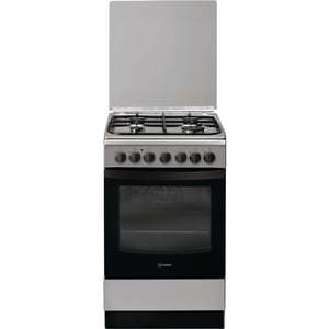 Indesit IS5G5PHX/E Freistehender Gasherd Schwarz, Grau