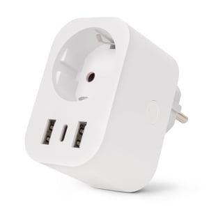 Entac ES-SSAUSB-WIBLE adapter wtyczek zasilających Biały