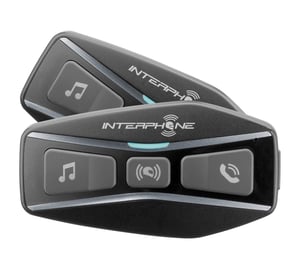 Interphone INTERPHOUCOM4TP motorcykelintercom 1000 m Svart