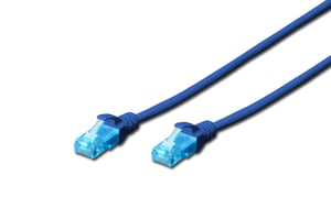 Digitus Patchkabel (Patch Cord) RJ45-RJ45, Kat. 5e, U/UTP, AWG 26/7, PVC, 5 m, blau