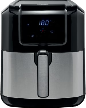 Gorenje AF1700DB Pojedyńczy 5 l Wbudowany 1700 W Frytkownica na gorące powietrze Czarny, Metaliczny