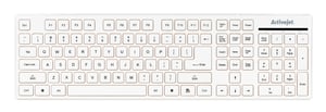Activejet Membranowa klawiatura przewodowa slim K-3016SW