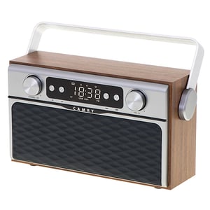 Camry Premium Radio CR 1183 Bärbar digital radio i aluminium, svart, trä