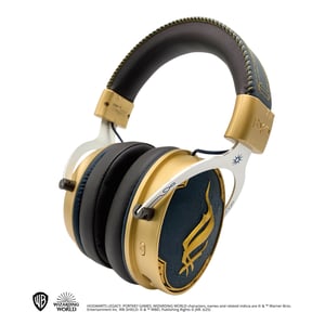 Lexip WAXLXHS0002 Kopfhörer/Headset, kabelgebunden und kabellos, Kopfbügel, Gaming, Bluetooth, Blau, Gold