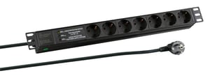 EFB Elektronik EK631DE.3 rozgałęziacz 2 m 7 x gniazdo sieciowe Wewnętrzna Czarny