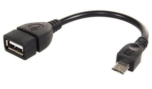 Maclean MCTV-696 USB 2.0 Cable, 0.15 m, USB A to Micro-USB B, Black