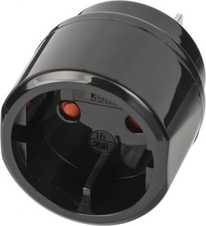Brennenstuhl 1508450 adapter för strömkontakter av typ C (EU-kontakt) och typ A, svart