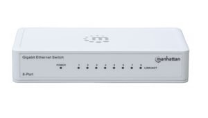 Manhattan 560702 Gigabit Ethernet (10/100/1000) Network Switch, White