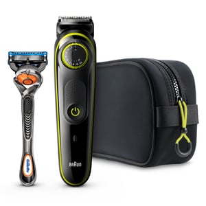 Braun 81703319 Barttrimmer AC/Akku 39 2 cm Schwarz, Grün