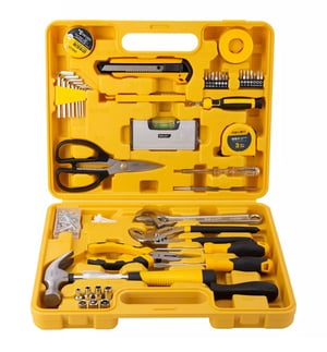 Deli Tools EDL1048J 48-piece wrench and tool set.