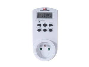 Maclean MCE05 elektrischer Timer, weiß, Tages-/Wochentimer
