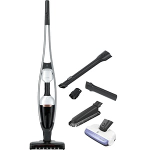 Electrolux PQ92-ALGS Standstaubsauger mit Akku, Trockenzyklon, Schaumstofffilter, beutellos, schwarz, silber