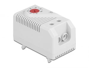 DeLOCK Thermostat with a short-circuit contact for DIN rail mounting