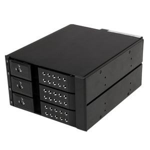 StarTech HSB3SATSASBA diskmatris 0 TB Svart