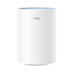 Cudy M1200 1er-Pack Mesh-System, Dualband-WLAN (2,4 GHz/5 GHz), Wi-Fi 5 (802.11ac), weiß, für den Innenbereich