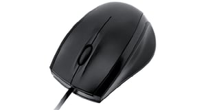 iBox CROW mus, tvåhandsmodell, USB typ A, optisk 800 DPI