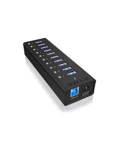 ICY BOX IB-AC6110 USB 3.2 Gen 1 (3.1 Gen 1) Type-B 5000 Mbit/s Black