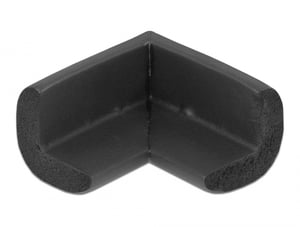 DeLOCK Kantskydd, självhäftande svamp 56 x 56 x 33 mm svart