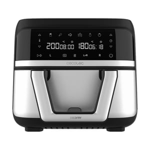 Cecotec Cecofry Dual 9000 Pojedyńczy 9 l Autonomiczny 2850 W Frytkownica na gorące powietrze Czarny, Stal nierdzewna