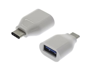 M-Cab 2200038 USB-C to USB-A Adapter, White