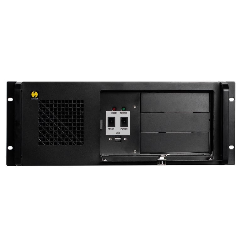 Netrack NP5105 zabezpieczenia & uchwyty komputerów Rack Czarny, Srebrny