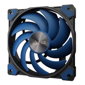 Akasa ALUCIA SC PC-Gehäuse, Prozessor-Lüfter 14 cm, schwarz, blau, 1 Stück.