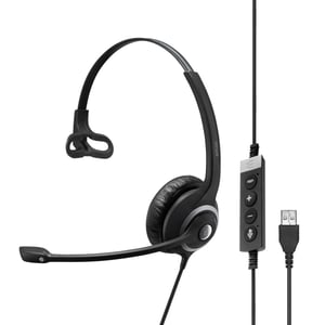EPOS IMPACT SC 230 USB MS II Hörlurar med sladd, huvudband, kontor/callcenter, USB typ A, svart