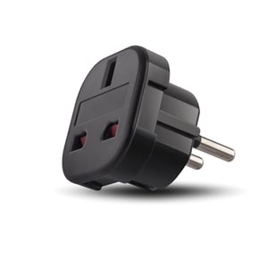 Forever T0013686 adapter wtyczek zasilających Typu F Typ G (UK) Czarny