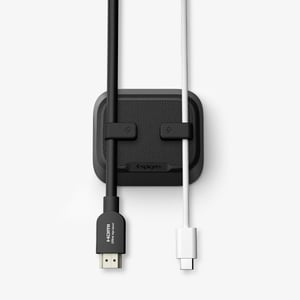 Spigen LD103 Desk Cable Holder, Black, 1 pc.