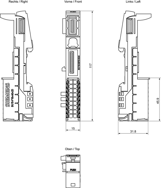 Siemens 6ES7193-6BP00-0DA0 kontakt elektryczny