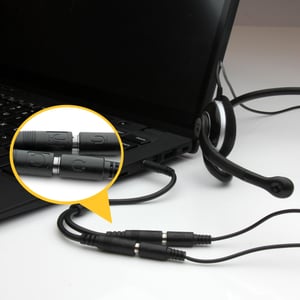 StarTech.com MUYHSMFF rozgałęźnik audio Czarny