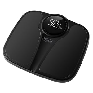 Adler AD 8172B Square Black Electronic Personal Scale