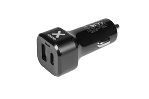 Xtorm AU203 Ladegerät für mobile Geräte, universell, schwarz, Zigarettenanzünder, Schnellladung, automatisch