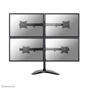 Neomounts NM-D335D4BLACK Halterung/Ständer für 68,6 cm (27") Monitore, Schreibtisch, schwarz