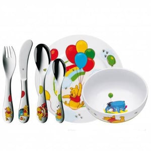 WMF 1283509964 6-piece cutlery set. Green, Stainless Steel, White, Yellow