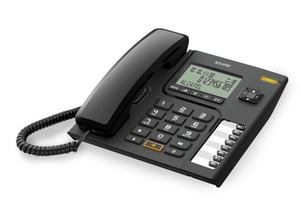 Alcatel T76 DECT-Telefon Name und Identifizierung des Anrufers Schwarz
