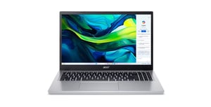 Acer Aspire Go 15 AG15-32P-373M Intel Core 3 N355 Laptop 39,6 cm (15.6") Full HD 16 GB DDR5-SDRAM 512 GB SSD Wi-Fi 6 (802.11ax) Windows 11 Home Srebrny