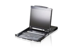 ATEN CL5800N konsola rackowa 48,3 cm (19") 1280 x 1024 px Metal Czarny 1U