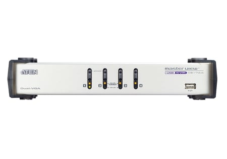 ATEN CS1744 przełącznik KVM Biały