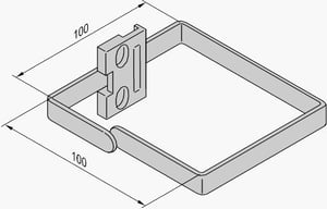 Schroff Cable eyes, steel