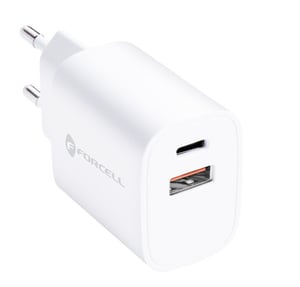 Forcell TFK-TC-35WPD Słuchawki, Smartfon, Smartwatch, Tablet Biały Prąd przemienny Szybkie ładowanie Wewnętrzna