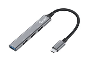 Equip 128961 USB 3.2 Gen 1 (3.1 Gen 1) Type-C 5000 Mbit/s Hubs and Concentrators, Black, Gray