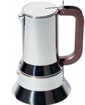 Alessi 9090/3 manuell kaffebryggare Moka-kaffebryggare Rostfritt stål