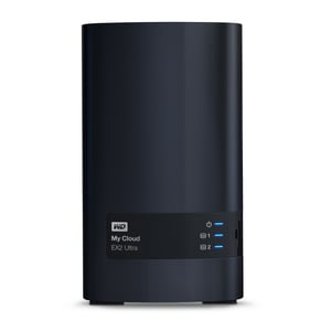 Western Digital My Cloud EX2 Ultra NAS Desktop Marvell Armada 385 1 GB DDR3 0 TB My Cloud OS Schwarz