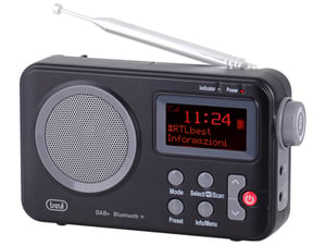 Trevi DAB 7F80 R Tragbar Schwarz, Grau