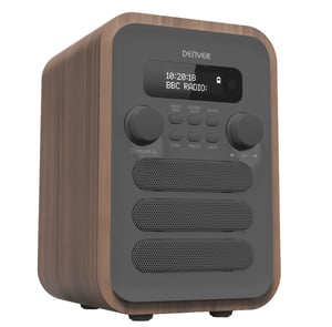 Denver DAB-48GREY Personlig digital grå, trä